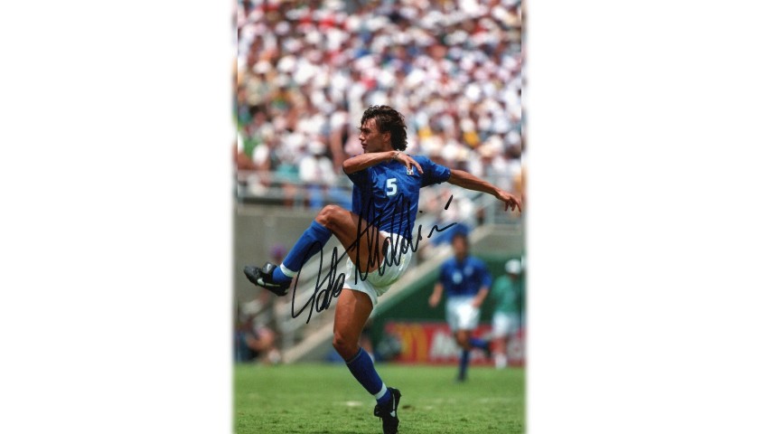 Fotografia autografata da Paolo Maldini