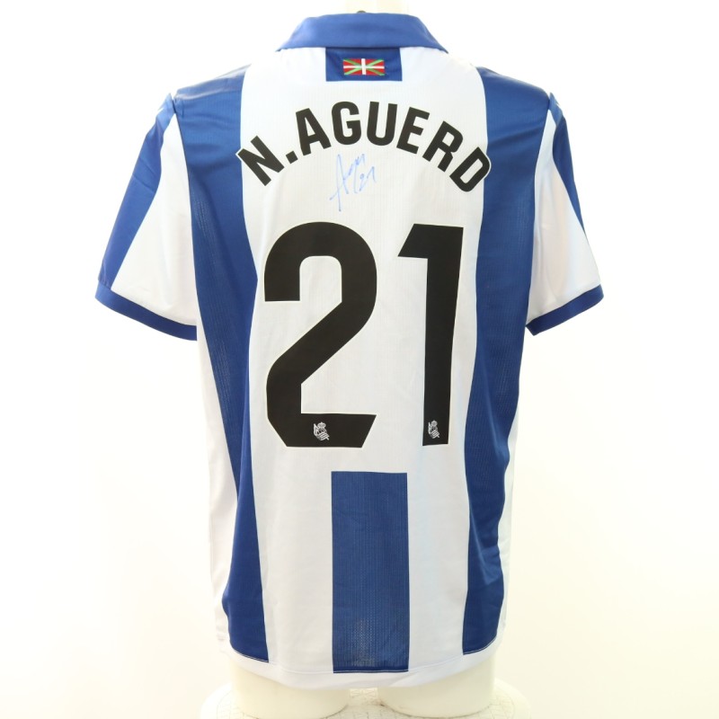 Aguerd's Real Sociedad vs Dynamo Kyiv Signed Unwashed Shirt, Europa League 2024