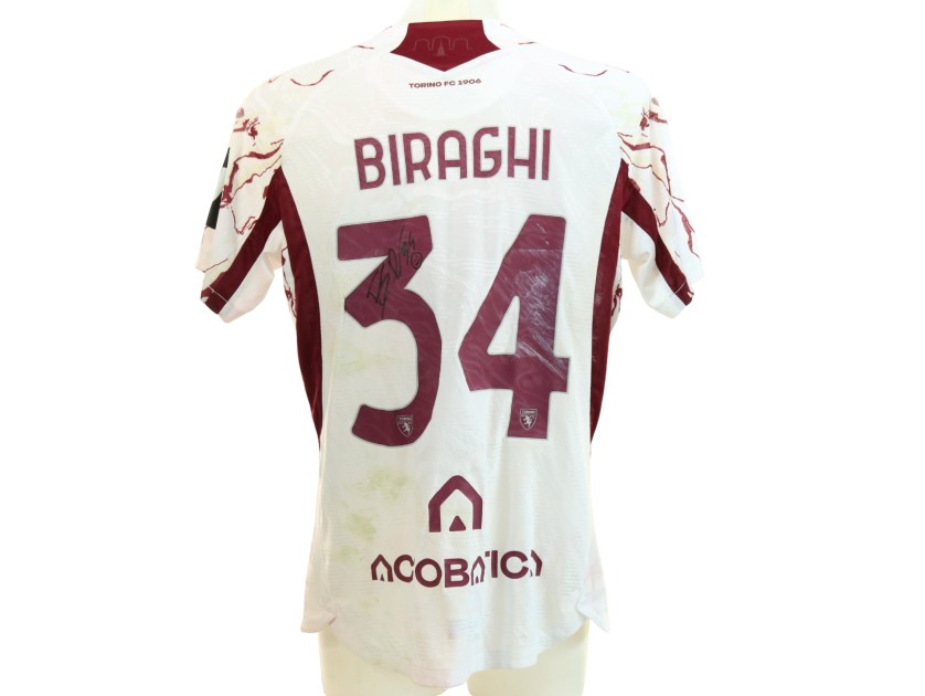 Biraghi's Signed Unwashed Shirt, Inter vs Torino 2025