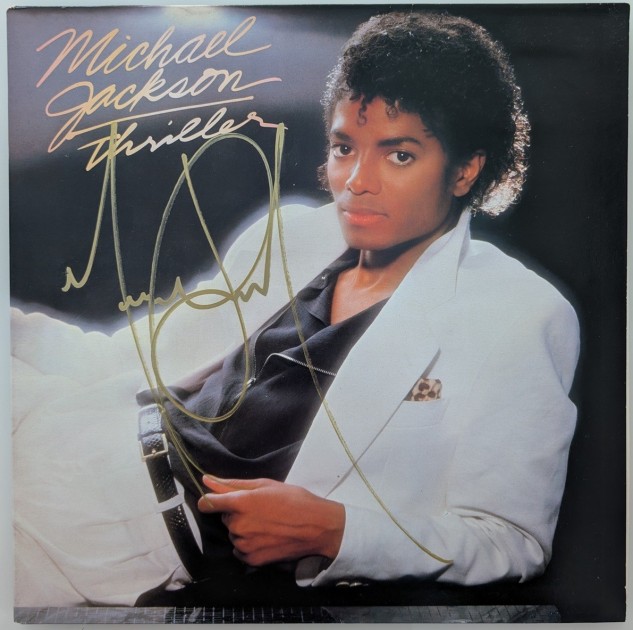 Michael Jackson signed Thriller Vinyl Album