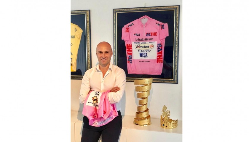 Pink Cycling Jersey Worn by Stefano Garzelli - Giro d'Italia 2000