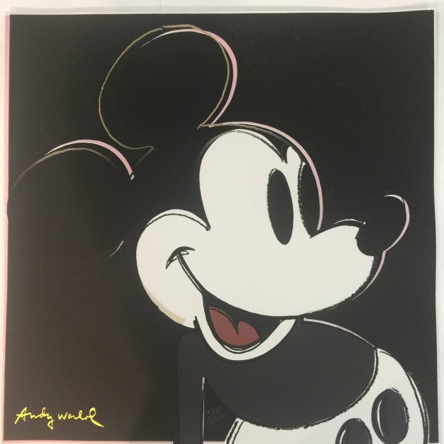 Andy Warhol Signed "Mickey Mouse"