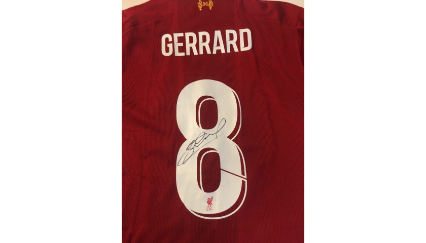 Gerrard's Liverpool FC Legends Match Worn and Signed Shirt