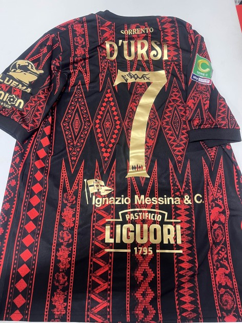 D'Ursi's Signed Unwashed Shirt, Sorrento vs Atalanta U23 2026 - Special Patch Earth Day
