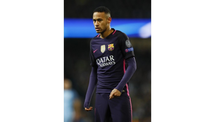 Neymar's Barcelona Match Shirt, UCL 2016/17