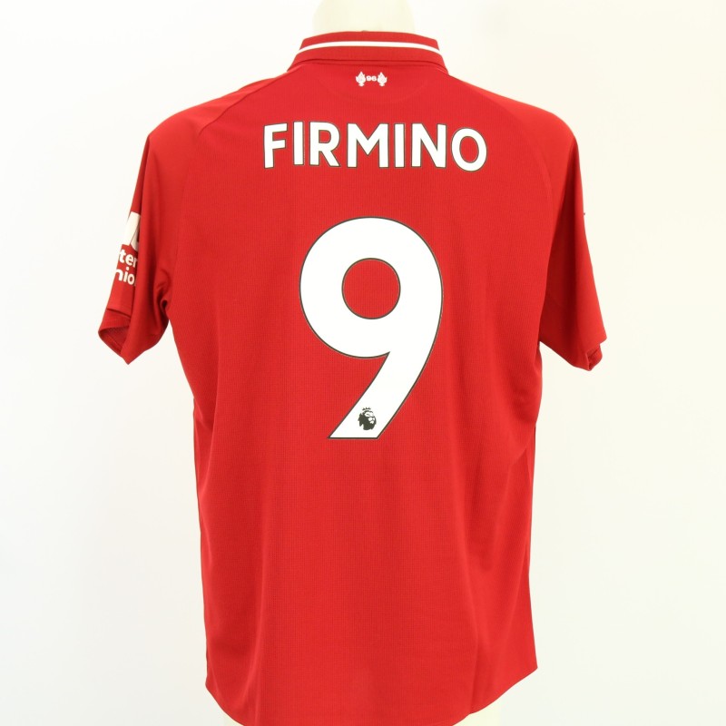 Roberto Firmino's Liverpool 2018/19 Premier League Match Worn Shirt, vs Brighton