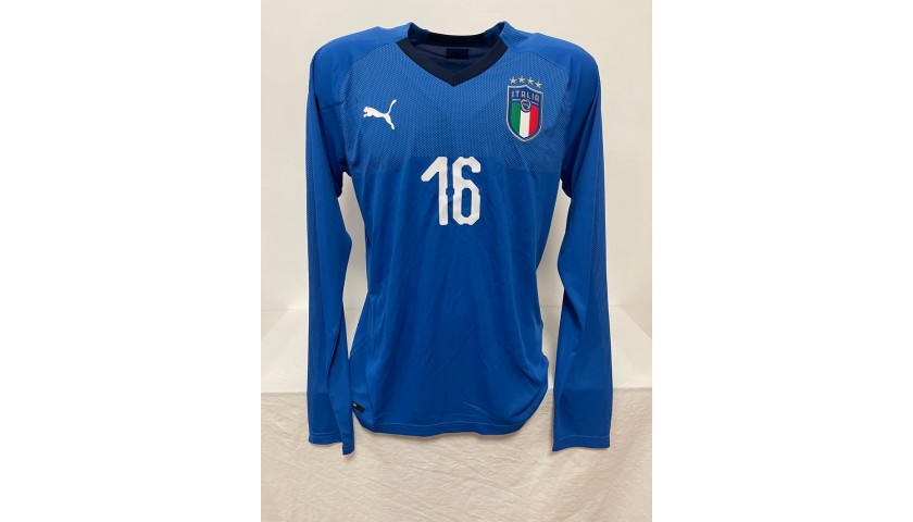De Rossi's Official Italy Signed Shirt, 2018