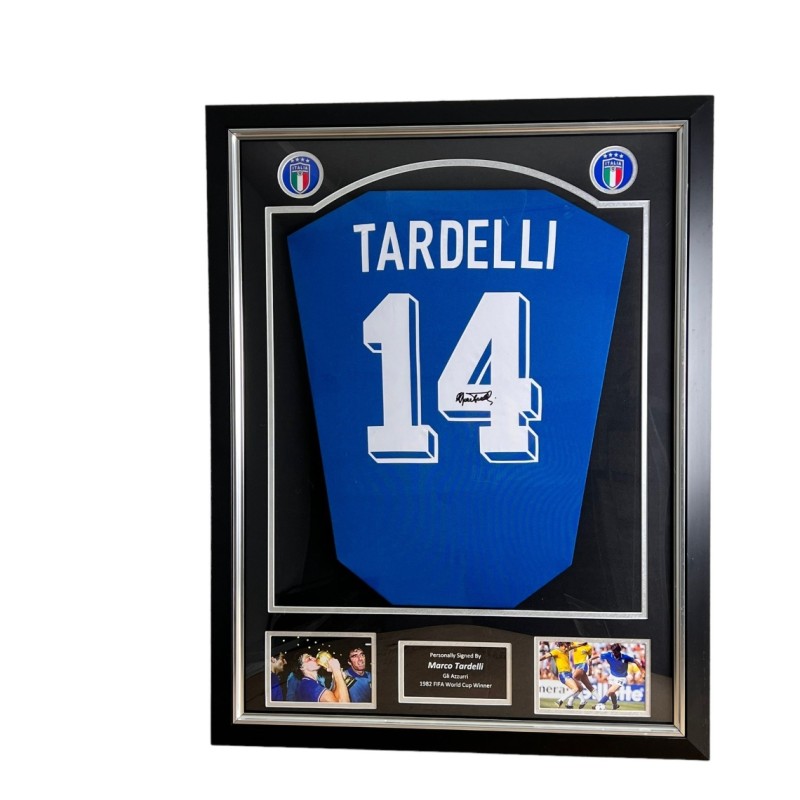 Marco Tardelli's 1982 Italy Signed and Framed Shirt