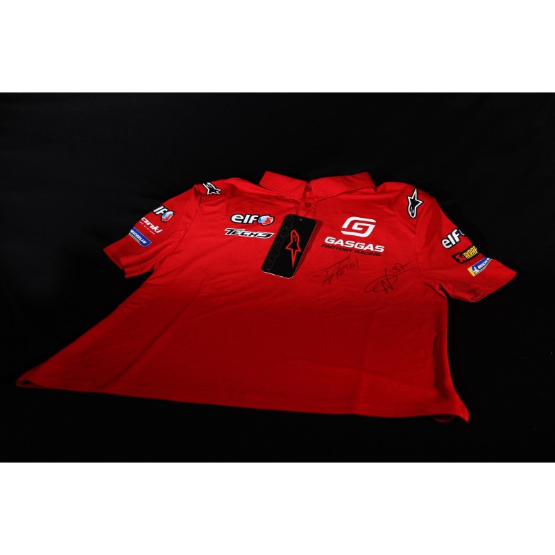 Pol Espargaro and Augusto Fernandez's Signed Official GASGAS Factory Racing T-Shirt 