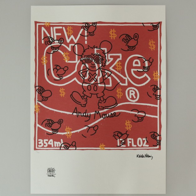 Keith Haring Signed Lithograph 