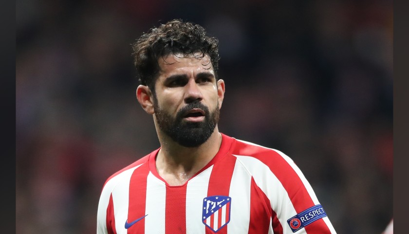 Diego Costa's Atletico Madrid Match Shirt, UCL 2019/20