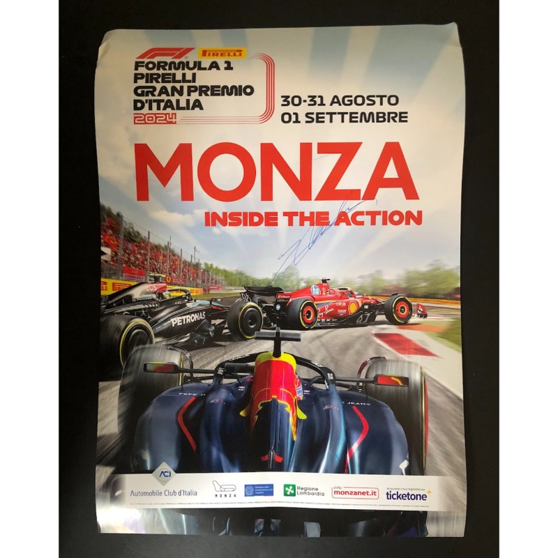 Formula 1's Official Poster, Monza 2024 - Signed by Leclerc