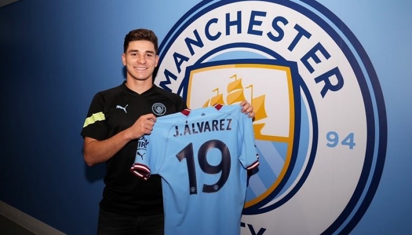 Maglia Julián Álvarez Manchester City, 2022/23 - Autografata