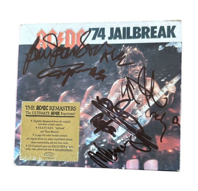 CD "74 Jailbreak" autografato dagli AC/DC