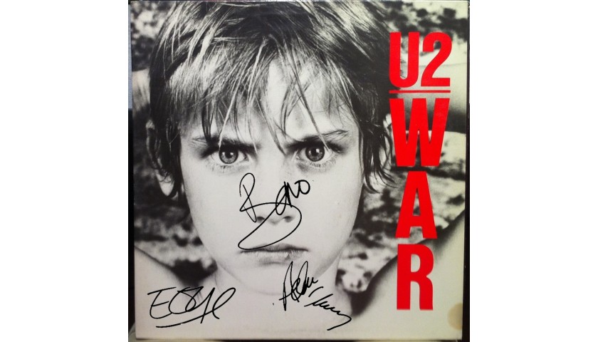 U2 “War” Album with Printed Signatures