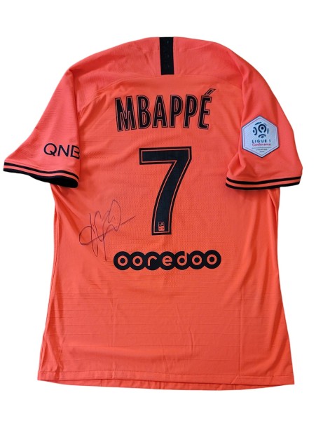 Maglia Mbappe preparata Saint Étienne vs PSG 2019 - Autografata