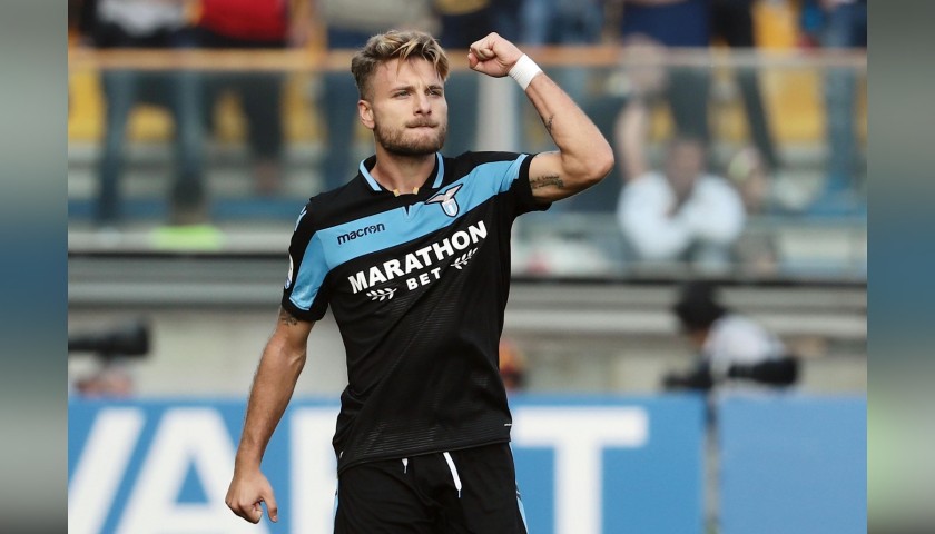 Immobile's Official Lazio Shirt, 2018/19 - Signed