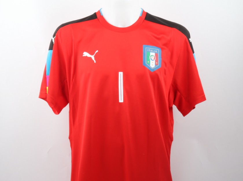 Buffon-Signed Official 16/17 Italy Shirt