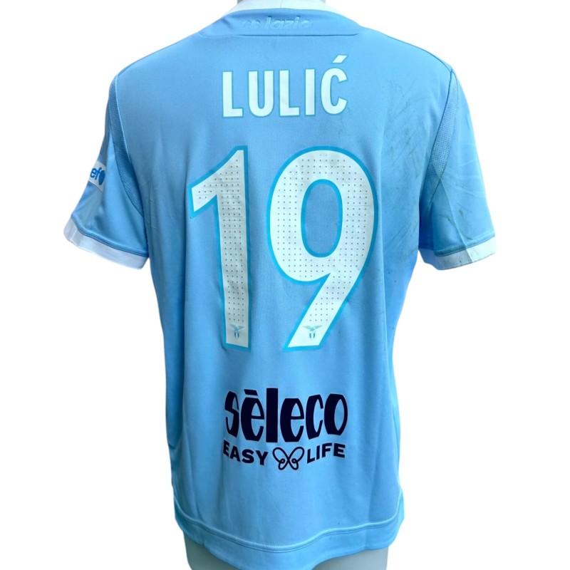 Lulic's Unwashed Shirt, Lazio vs Udinese 2017 - Patch "Unicef"