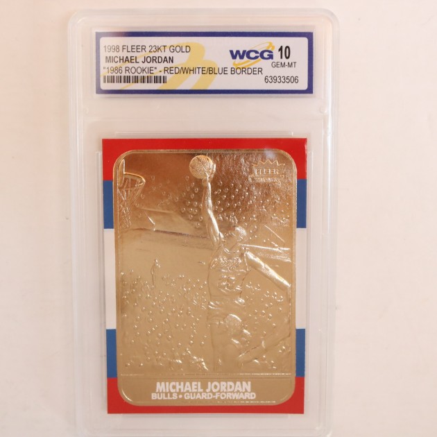 Card in oro Michael Jordan in edizione limitata