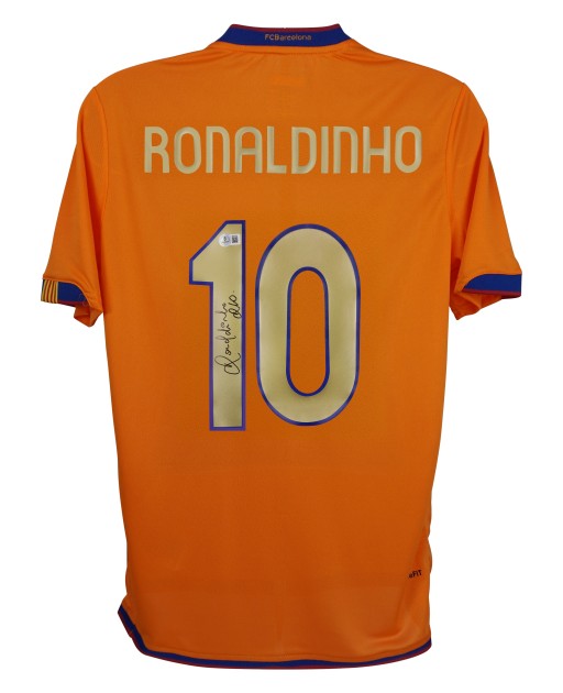 Ronaldinho's FC Barcelona Signed Replica Shirt