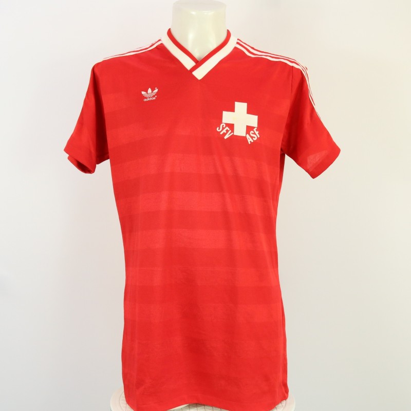 Umberto Barberis Match Shirt vs Sweden 1987