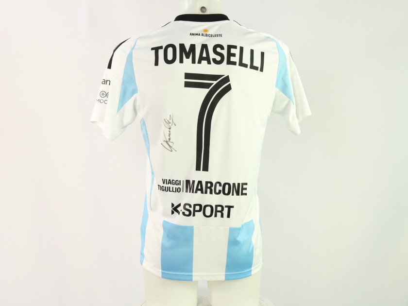 Tomaselli's Signed Unwashed Shirt, Virtus Entella vs Pineto 2024