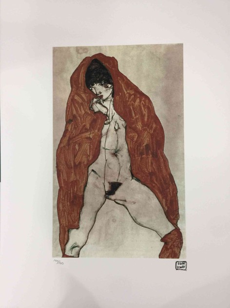 Litografia offset di Egon Schiele (after)