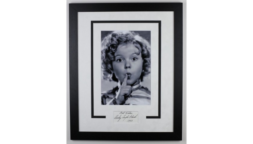 Shirley Temple Signed Display