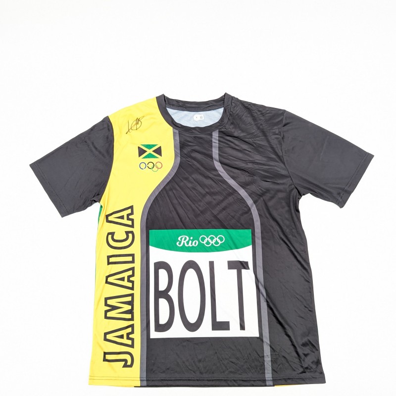 Usain Bolt Signed Team Jamaica Jersey