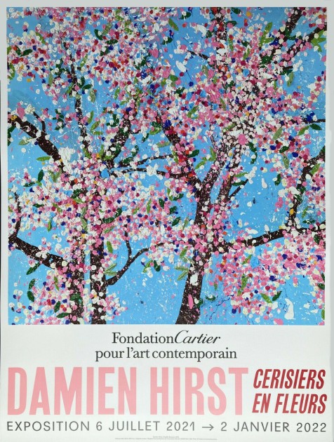 Damien Hirst "Cherry Blossoms" Fondation Cartier Paris 2021 Poster
