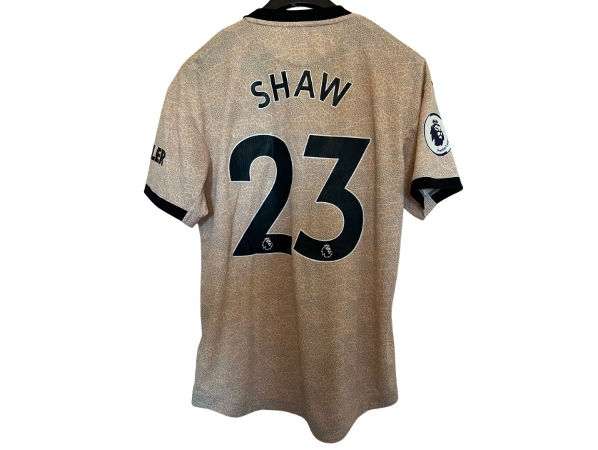 Shaw's Manchester United Match-Issued Shirt, Premier League 2019/20