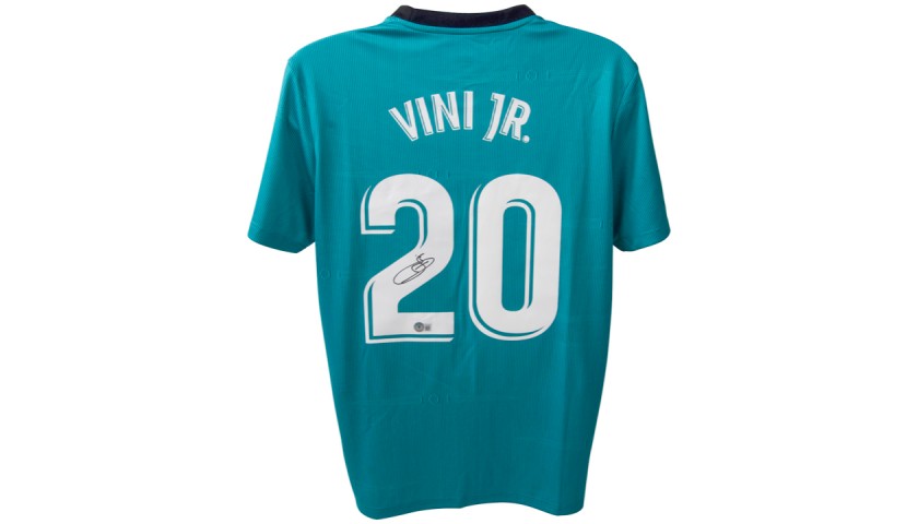 Vinicus Jr. Signed Official Real Madrid Shirt, 2021/22 - CharityStars