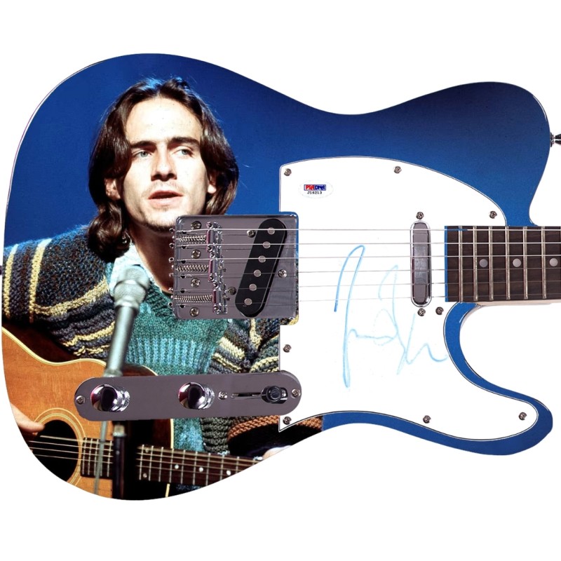 Battipenna su chitarra personalizzata - Autografato da Jasmes Taylor