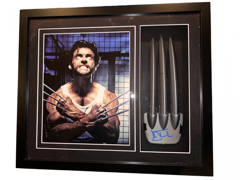 Hugh Jackman Signed and Framed Wolverine's Prop Claws