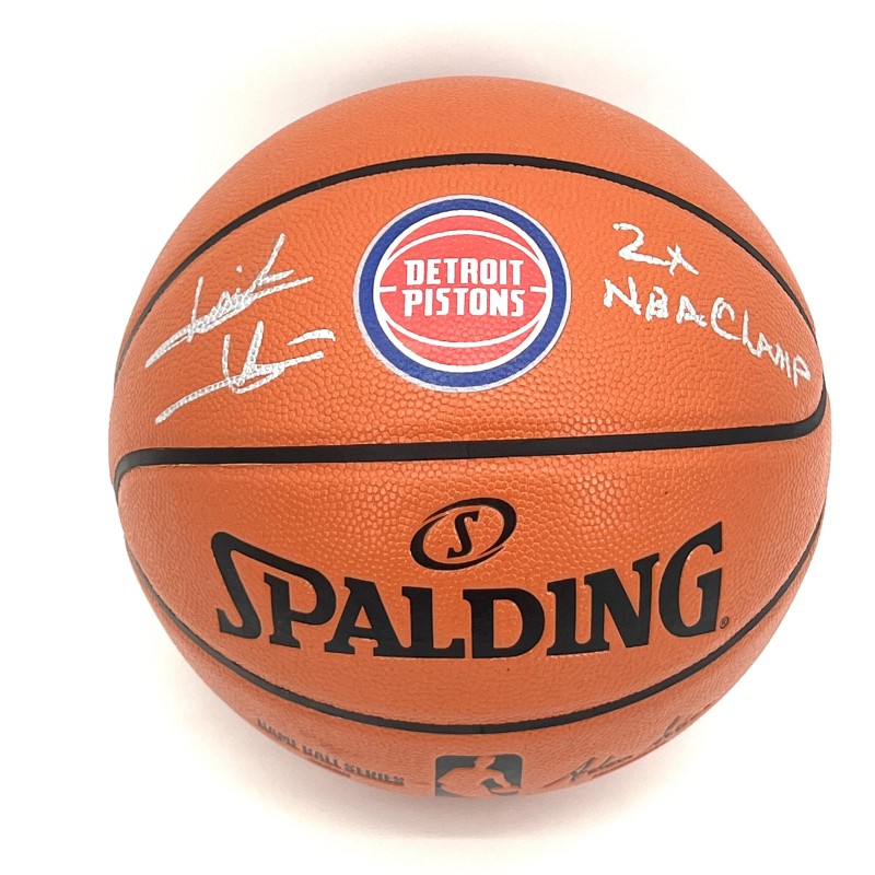 Isiah Thomas' Detroit Pistons Signed Baketball