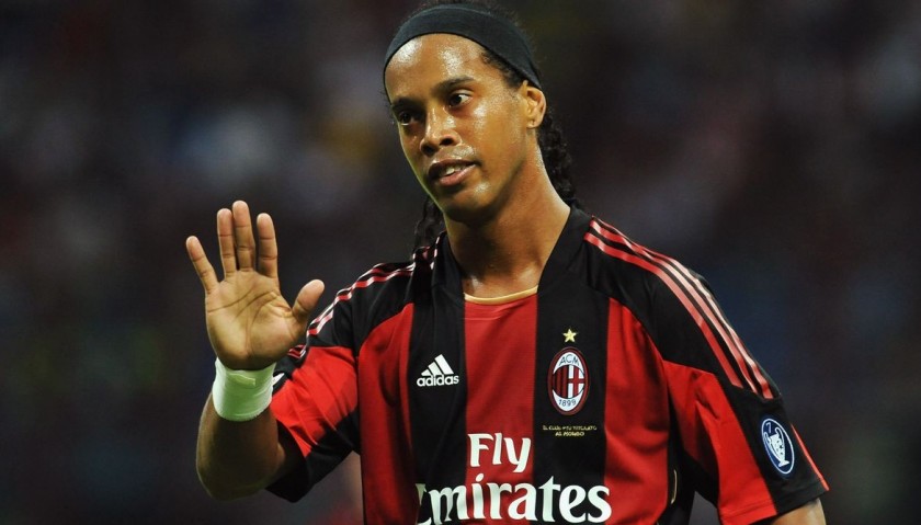 Ronaldinho's AC Milan Signed Shirt