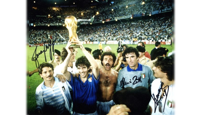 Photograph Signed by Zoff, Massaro and Selvaggi - World Cup '82