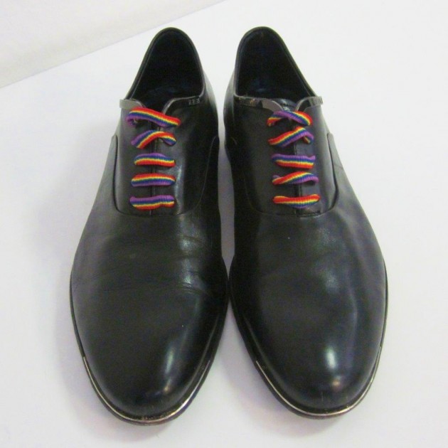 Federico Buffa worn shoes - "Kick the Homophobia"