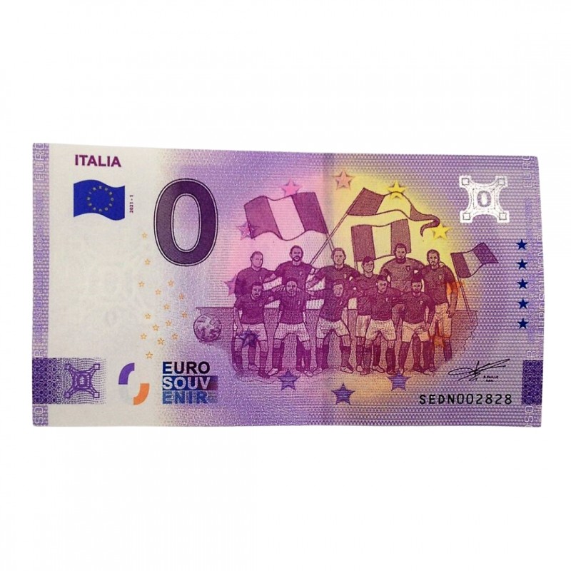 Zero Euro Banknote - Italy National Football Team 2021