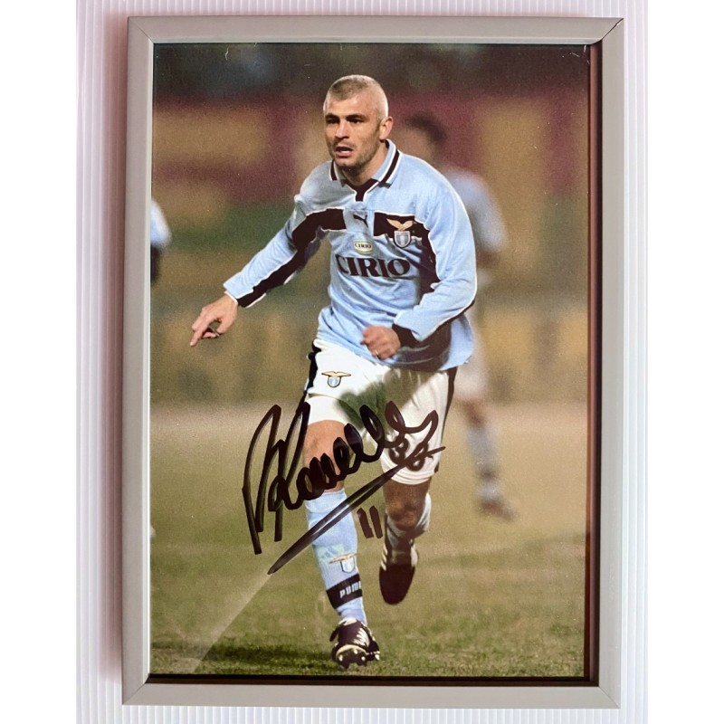 Fabrizio Ravanelli's SS Lazio Signed and Framed Picture