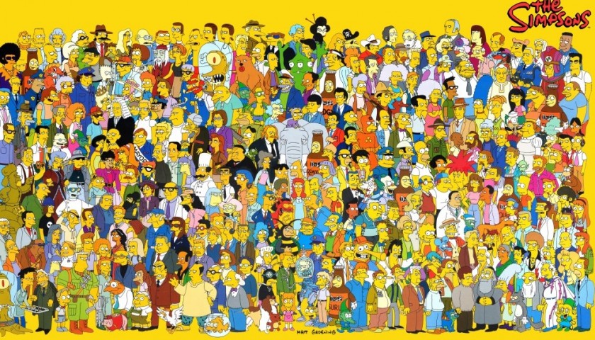 The Simpsons - Original Drawings of Simpson Characters