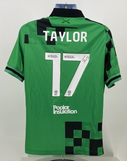 Maglia firmata Bristol Rovers EFL Carabao Cup Taylor, vs Cardiff