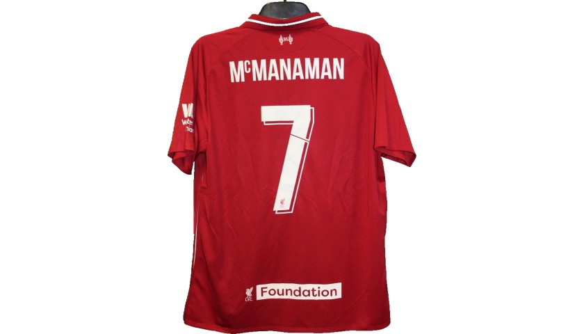 McManaman's Liverpool Legends Game Worn and Signed Shirt