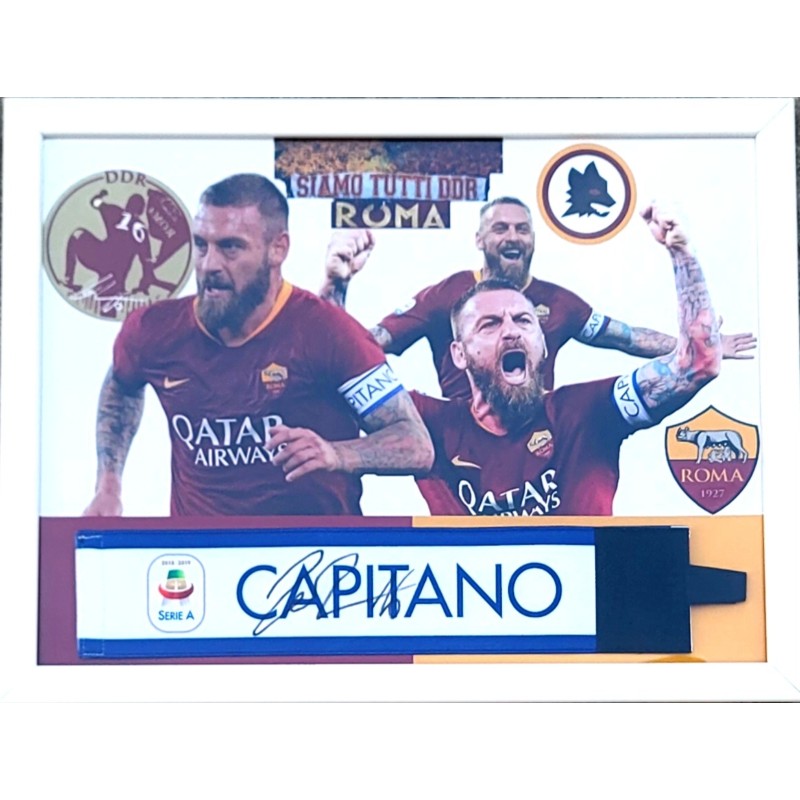 Serie A Captain's Armband, 2018/19 - Worn and Signed by Daniele De Rossi