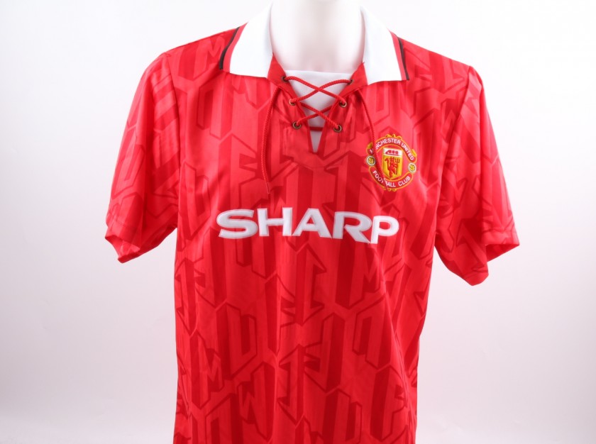 Eric Cantona Signed Official Replica Manchester United 1994 Shirt ...