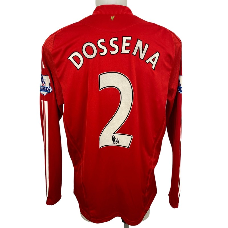 Dossena's Liverpool Match-Worn Shirt, 2008/09