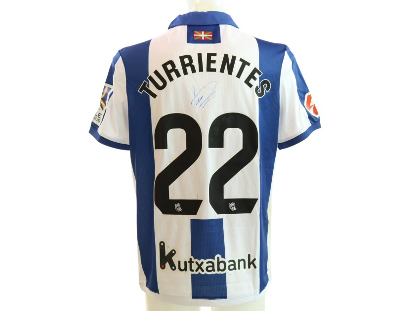 Turrientes' Signed Unwashed Shirt, Real Sociedad vs Sevilla 2025