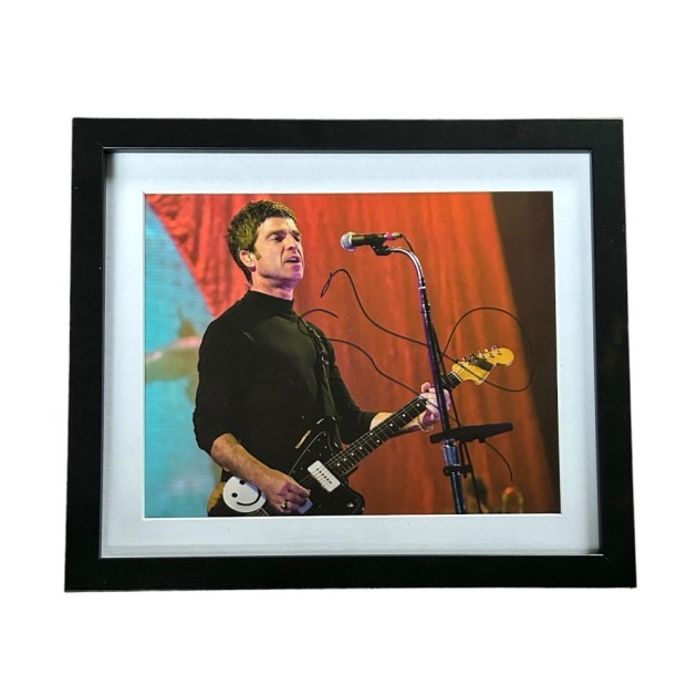 Noel Gallagher of Oasis Signed and Framed Photograph