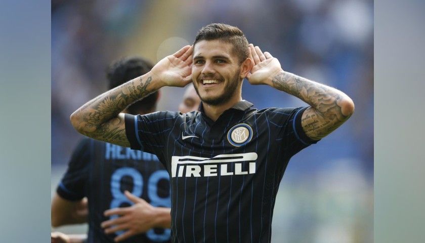 Icardi's Official Inter Signed Shirt, 2014/15